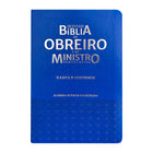 Bíblia do Obreiro | Almeida Revista e Corrigida | Harpa & Full Color | Capa PU | Azul
