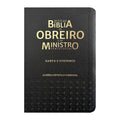 Bíblia do Obreiro | Almeida Revista e Corrigida | Harpa & Full Color | Capa PU | Preta