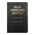 Bíblia do Obreiro | Almeida Revista e Corrigida | Harpa & Full Color | Capa PU | Preta