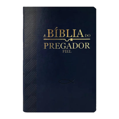 Bíblia do Pregador | FULL COLOR | PU Nobre Luxo | AZUL