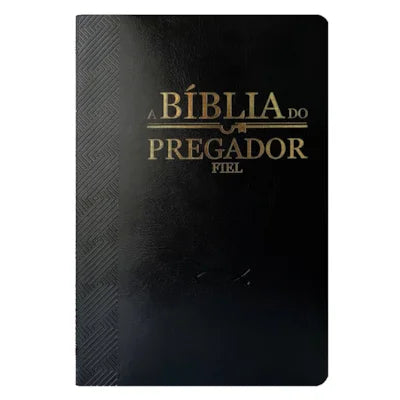 Bíblia do Pregador | FULL COLOR | PU Nobre Luxo | PRETA
