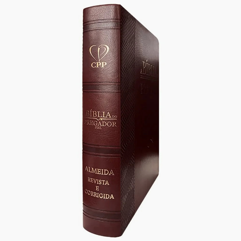 Bíblia do Pregador | FULL COLOR | PU Nobre Luxo | VINHO
