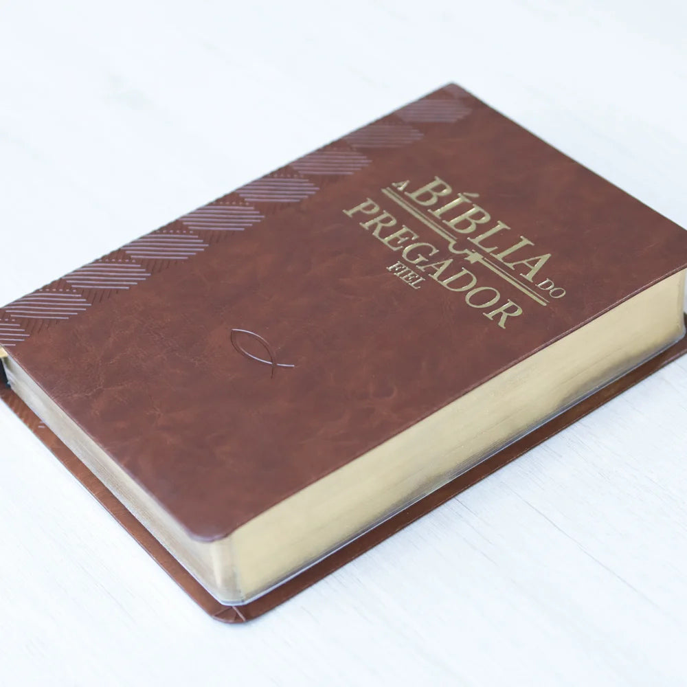 Bíblia do Pregador | FULL COLOR | PU Nobre Luxo | VINHO