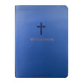 BIblia Hipergigante ARC Full Color c/ Harpa PU Luxo com Índice - Dourada Cruz Azul