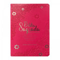 BIblia Hipergigante ARC Full Color c/ Harpa PU Luxo com Índice - Prateada Floral Margarida Pink