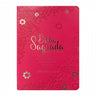 BIblia Hipergigante ARC Full Color c/ Harpa PU Luxo com Índice - Prateada Floral Margarida Pink
