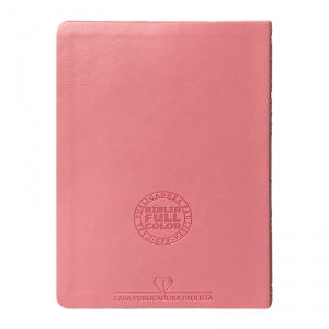 BIblia Hipergigante ARC Full Color c/ Harpa PU Luxo com Índice - Prateada Floral Margarida Rosa