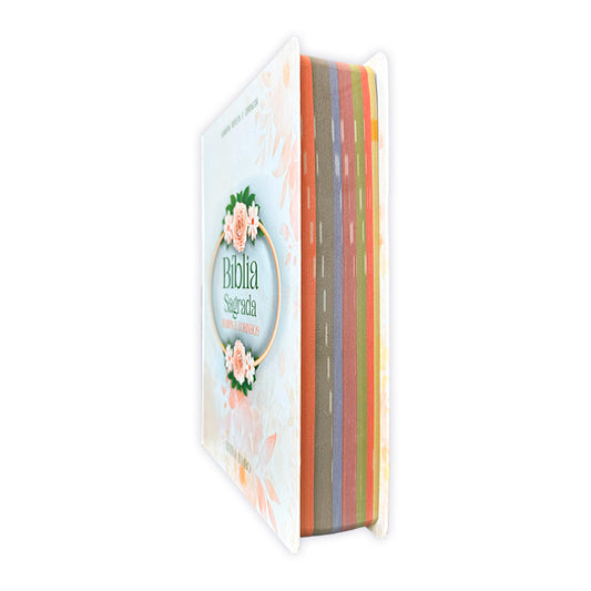 Bíblia Jumbo | Almeida Revista e Corrigida | Letra Jumbo | Harpa & Full Color | Capa Dura | Floral