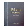 Bíblia Jumbo | Almeida Revista e Corrigida | Letra Jumbo | Harpa & Full Color | Capa Dura | Preta e Marrom
