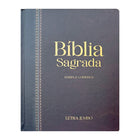 Bíblia Jumbo | Almeida Revista e Corrigida | Letra Jumbo | Harpa & Full Color | Capa Dura | Preta e Marrom