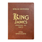 Bíblia King James Atualizada | Letra Hipergigante | Com Índice | Capa PU Luxo | Marrom