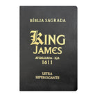 Bíblia King James Atualizada | Letra Hipergigante | Com Índice | Capa PU Luxo | Preta