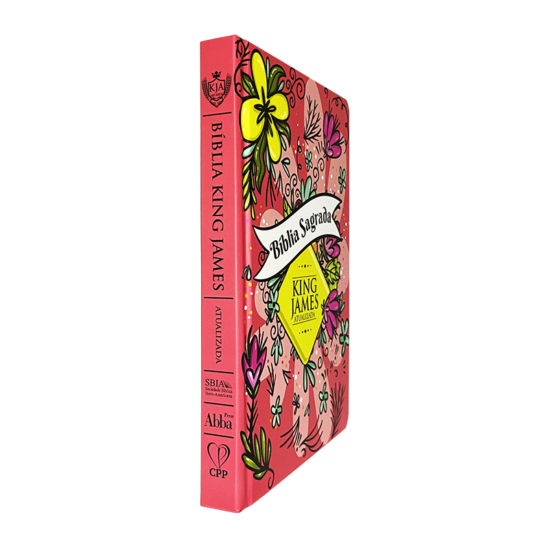 Bíblia KJA | Capa Dura |Edição Luxo| Slim | Floral Aelgre