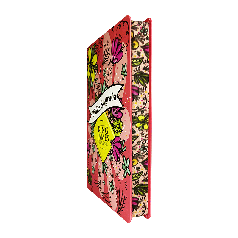 Bíblia KJA | Capa Dura |Edição Luxo| Slim | Floral Aelgre