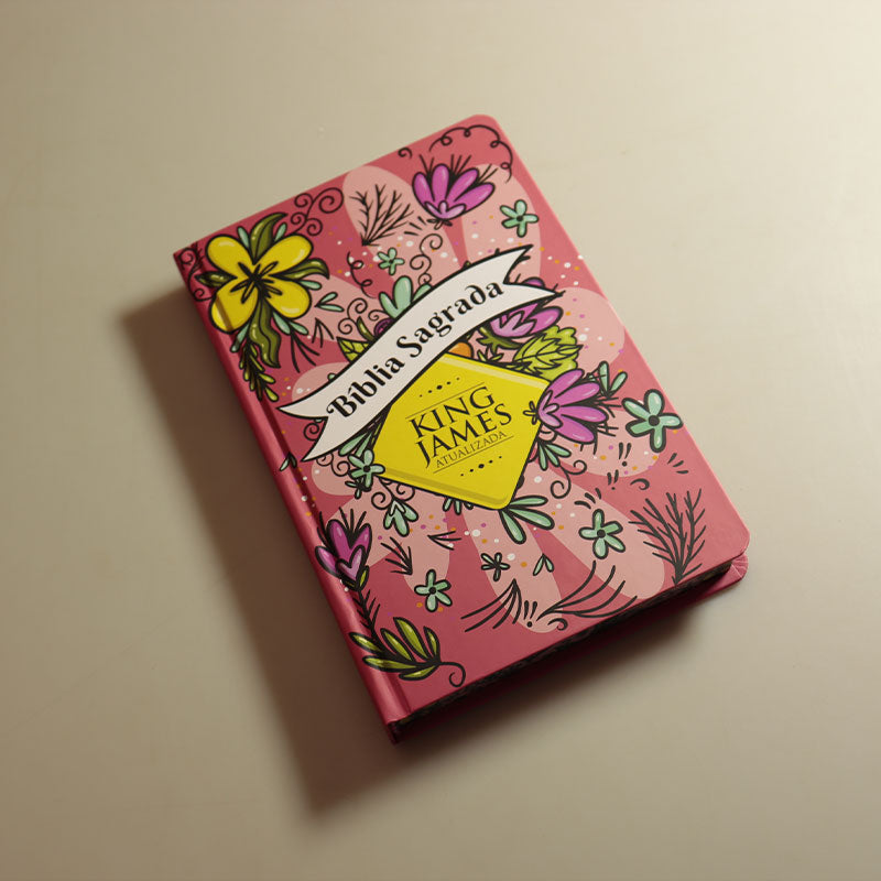 Bíblia KJA | Capa Dura |Edição Luxo| Slim | Floral Aelgre