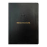 Bíblia Letra Hipergigante | ARC | Full Color | Capa PU Luxo c/ Harpa e Índice | Dourada Cruz Preta