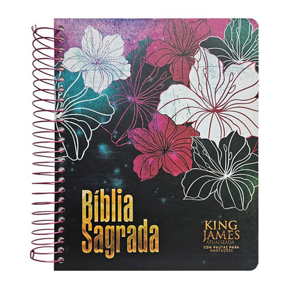 Bíblia para Anotações | KJA | Floral Magenta