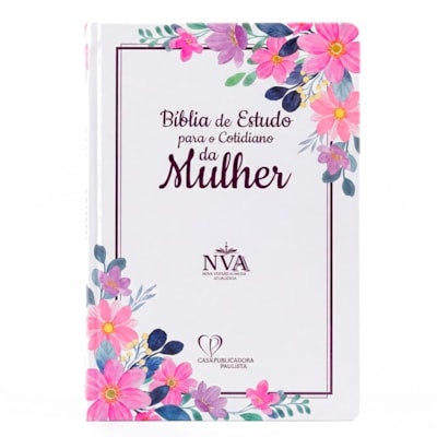 Bíblia para o Estudo da Mulher |  NVA | Capa Dura | Branca