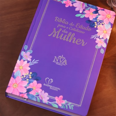 Bíblia para o Estudo da Mulher |  NVA | Capa Dura | Lilás