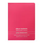 Bíblia Premium | Almeida Revista e Corrigida | Letra Hipergigante & Zíper | Full Color | Pink