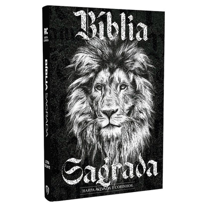Bíblia Sagrada | Rc | Letra Gigante | Harpa Avivada E Corinhos | Capa Dura | Preto E Branco