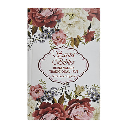 Bíblia Sagrada Reina-Valera Tradicional | Letra Super Gigante | Capa Dura | Floral Cores - ES