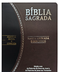 Bíblia Sagrada Slim | RC | Letra Grande | Harpa Avivada e Corinhos | Marrom e Preto