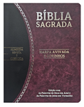 Bíblia Sagrada Slim | RC | Letra Grande | Harpa Avivada e Corinhos | Vinho e Preto