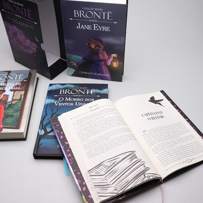 Box 4 Livros | Irmãs Brontë | Capa Dura | Edição de Colecionador | 1.624 páginas