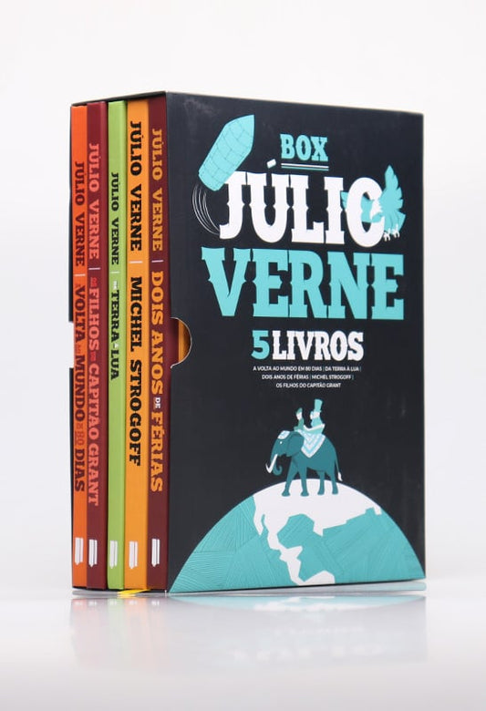 Box 5 Livros | Capa Dura | Júlio Verne
