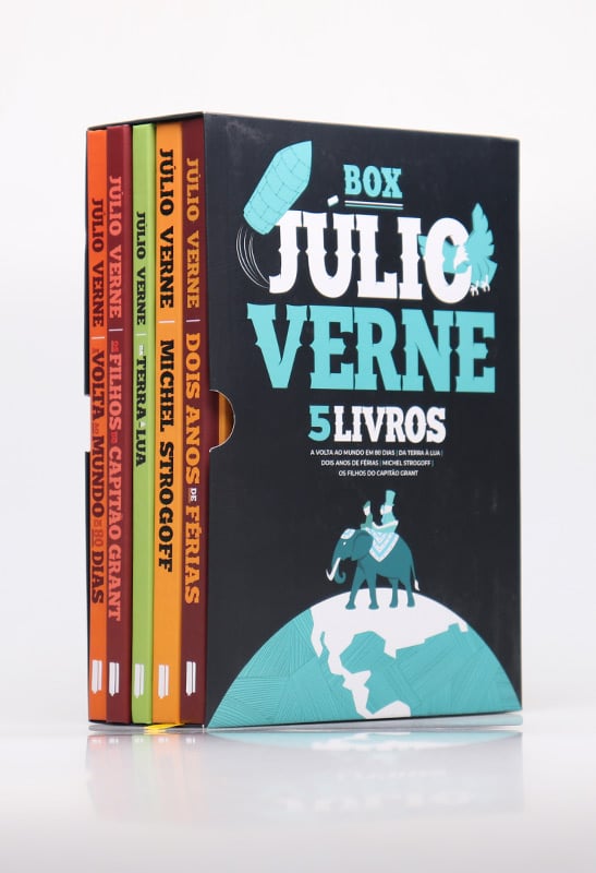 Box 5 Livros | Capa Dura | Júlio Verne