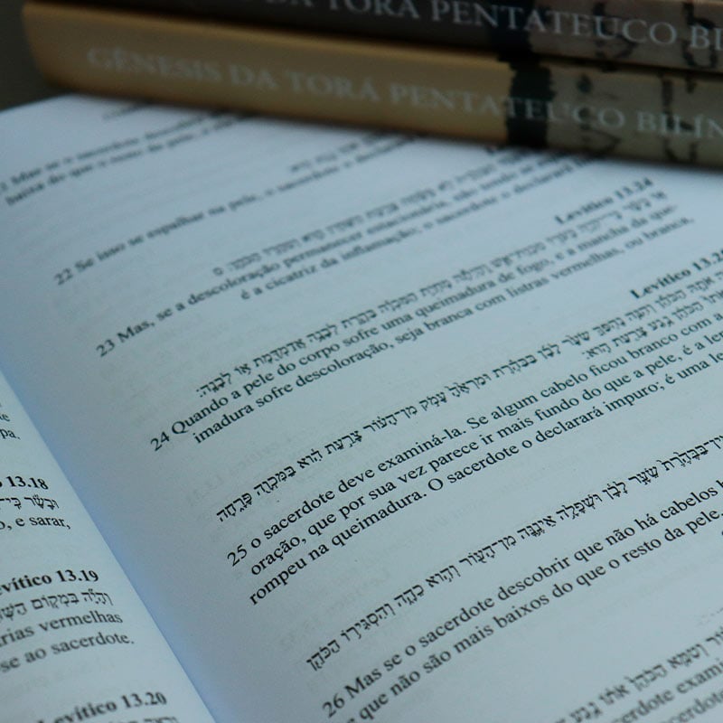 Box 5 livros Pentateuco Bílingue | Estudo da Torá