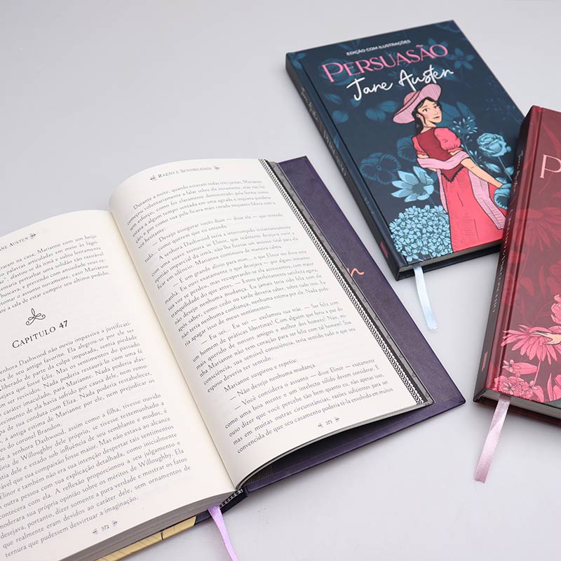 3 Livros | Capa Dura | Jane Austen | Edição com ilustrações