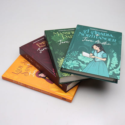 Box com 4 Livros | Jane Austen | Vol.2 | Capa Dura | Edição com ilustrações