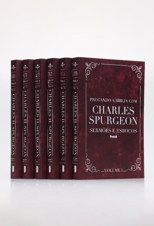 Box com 6 Volumes em Edição Especial | Pregando a Bíblia com Charles Spurgeon Sermões e Esboços | Volume 2