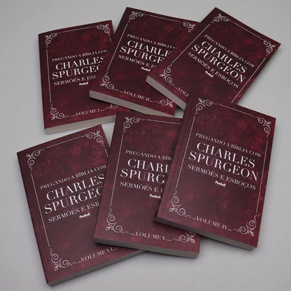 Box com 6 Volumes em Edição Especial | Pregando a Bíblia com Charles Spurgeon Sermões e Esboços | Volume 2