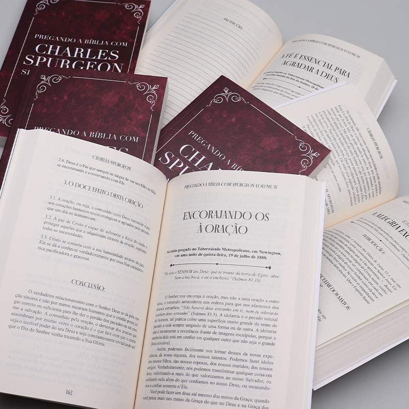 Box com 6 Volumes em Edição Especial | Pregando a Bíblia com Charles Spurgeon Sermões e Esboços | Volume 2