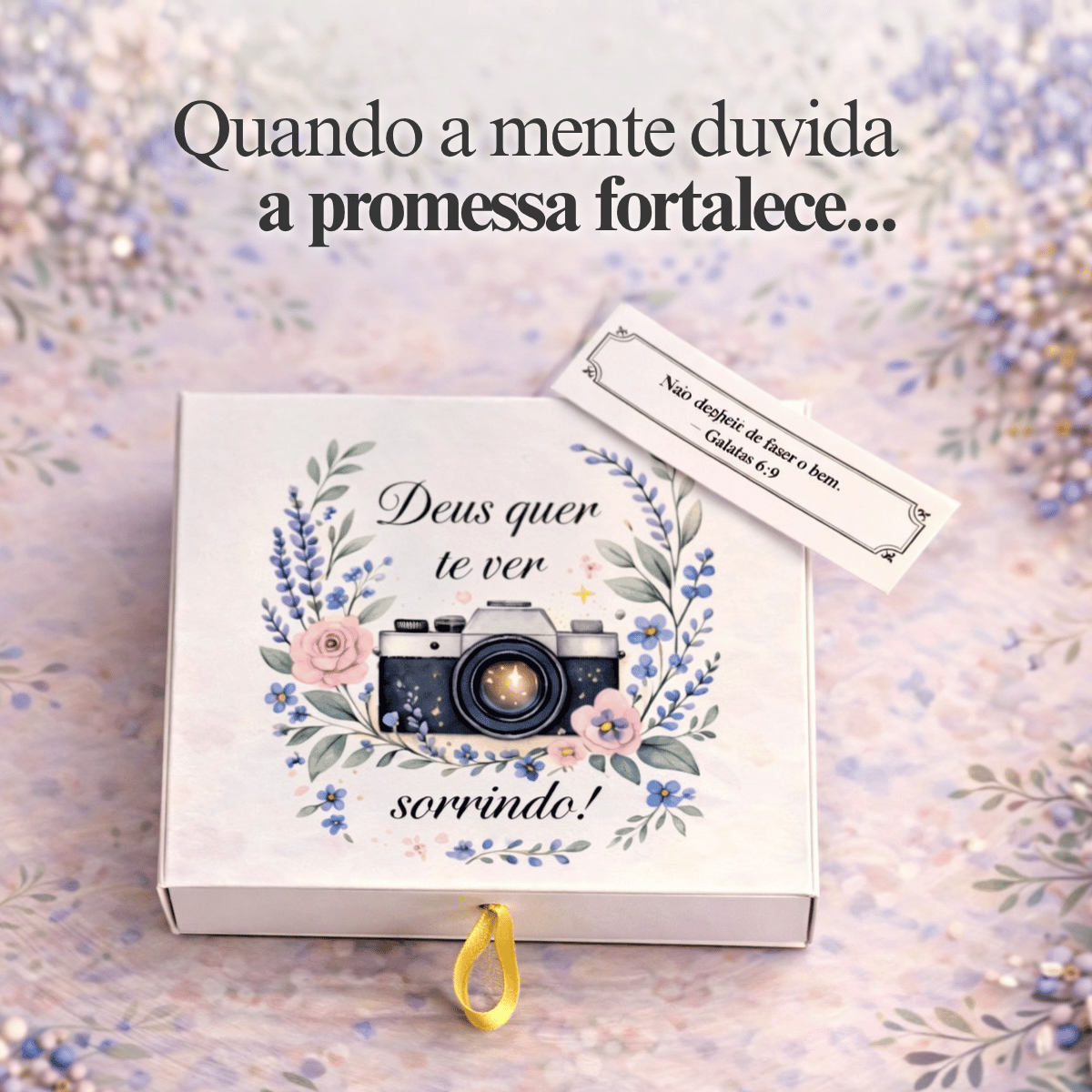 Caixinha de promessas - Deus quer te ver Sorrindo