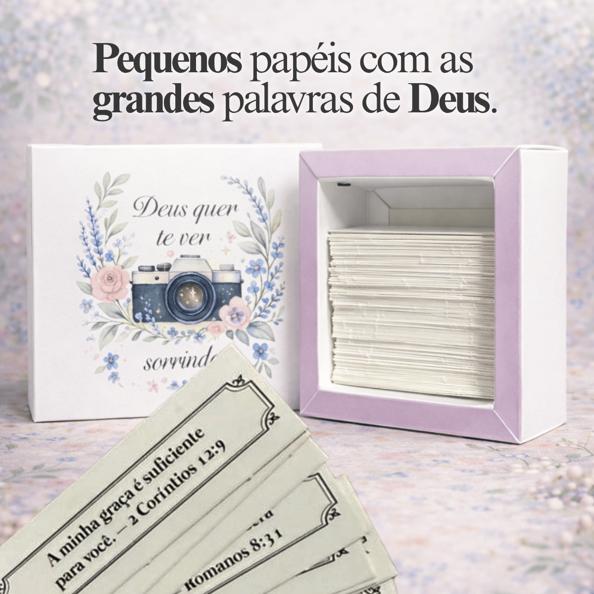 Caixinha de promessas - Deus quer te ver Sorrindo