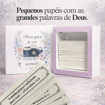 Caixinha de promessas - Deus quer te ver Sorrindo