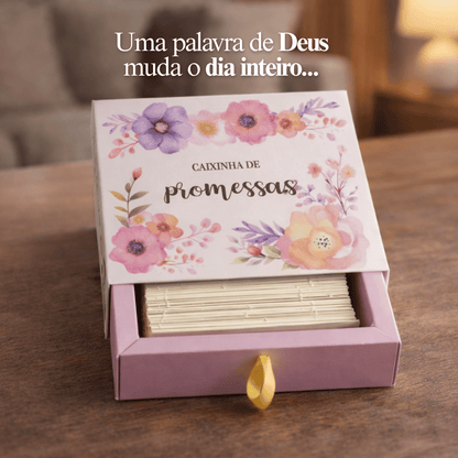 Caixinha de promessas - Flores Mistas