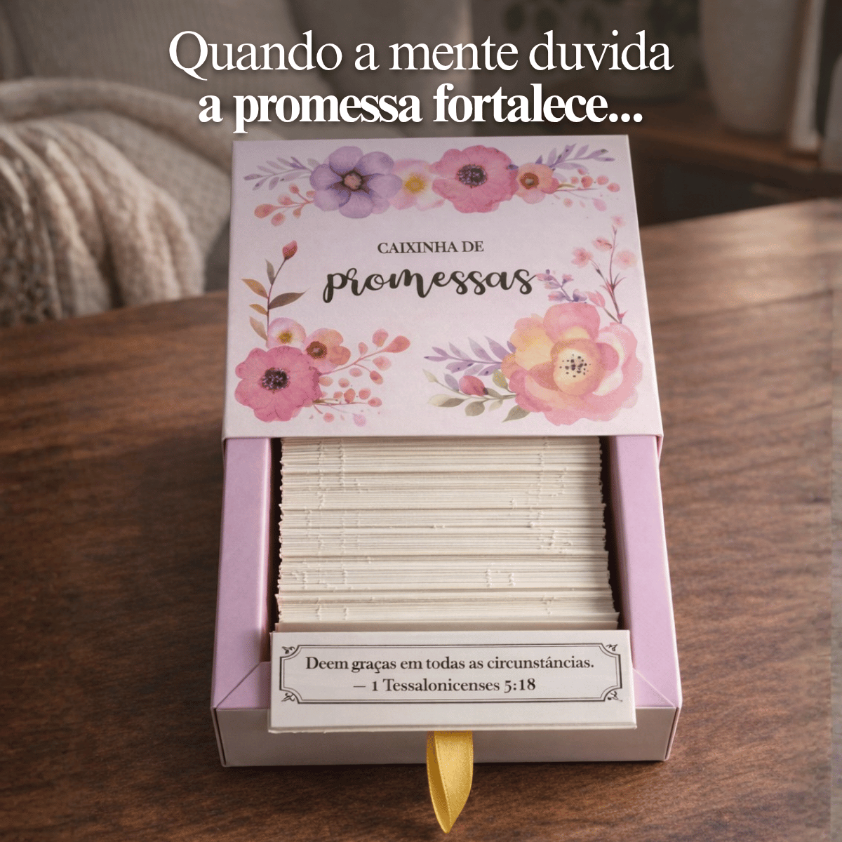 Caixinha de promessas - Flores Mistas