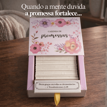 Caixinha de promessas - Flores Mistas