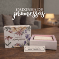 Caixinha de promessas - Flores Rosa
