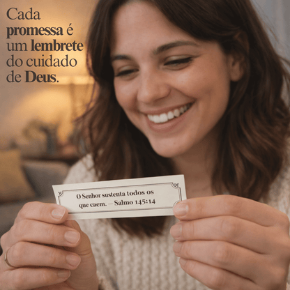 Caixinha de promessas - Flores Rosa