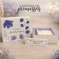 Caixinha de promessas - Flores Roxa