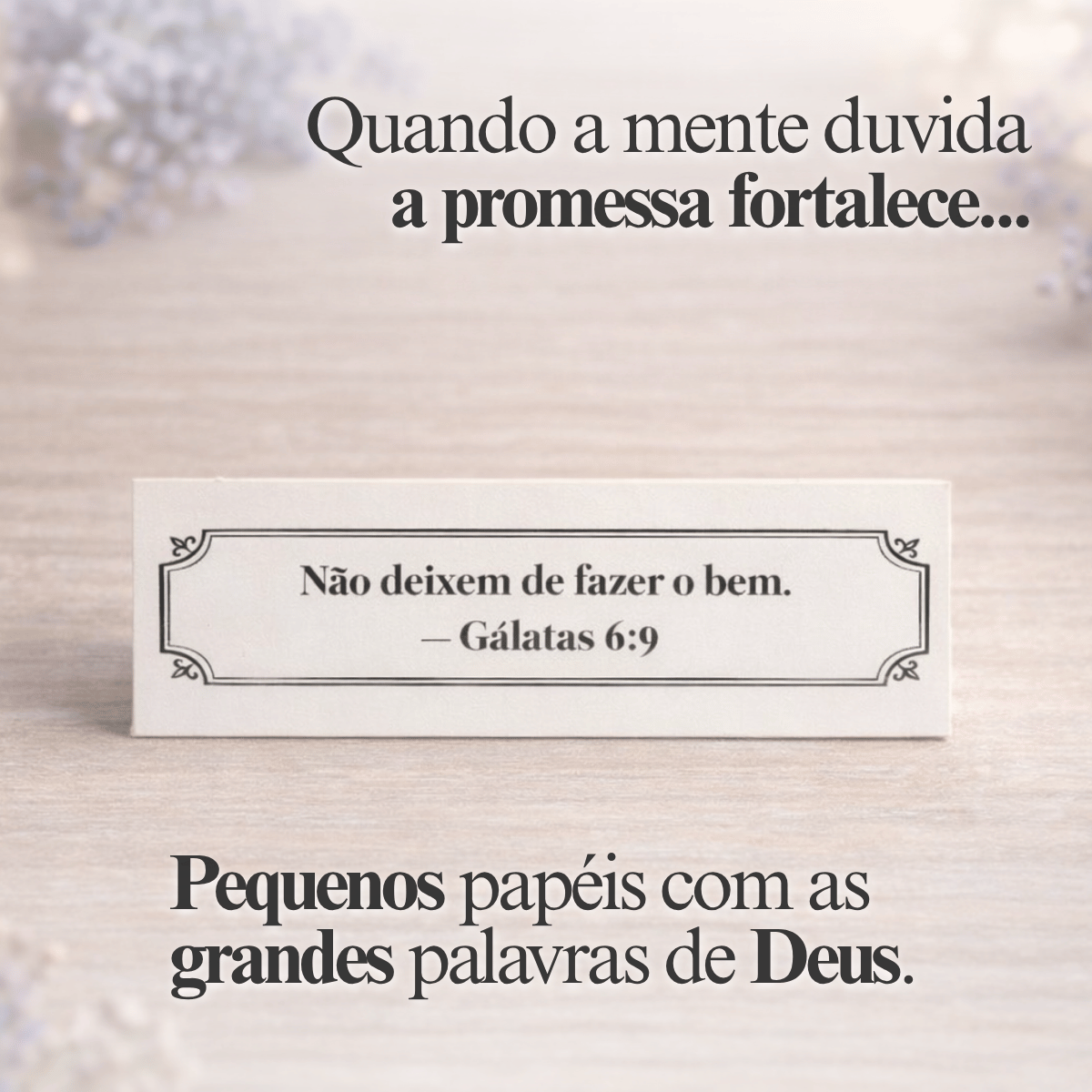 Caixinha de promessas - Flores Roxa