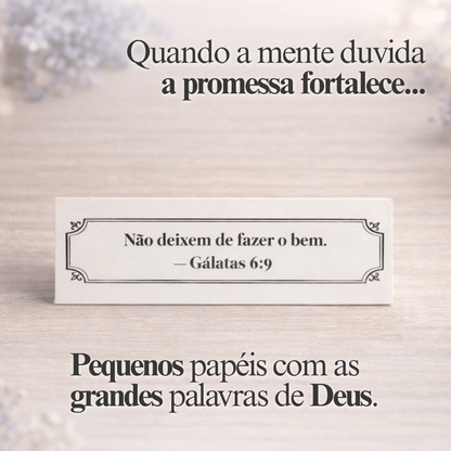 Caixinha de promessas - Flores Roxa