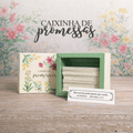 Caixinha de promessas - Flores Verde