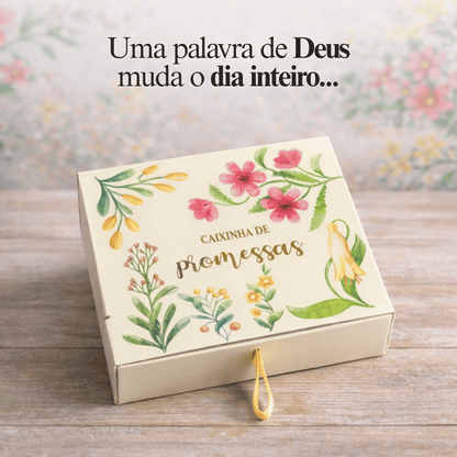 Caixinha de promessas - Flores Verde